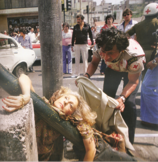 Mexico City, Adela Legarreta Rivas knocked over in Avenida Chapultepec