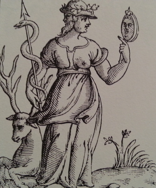 Prudence, engraving, 1625.