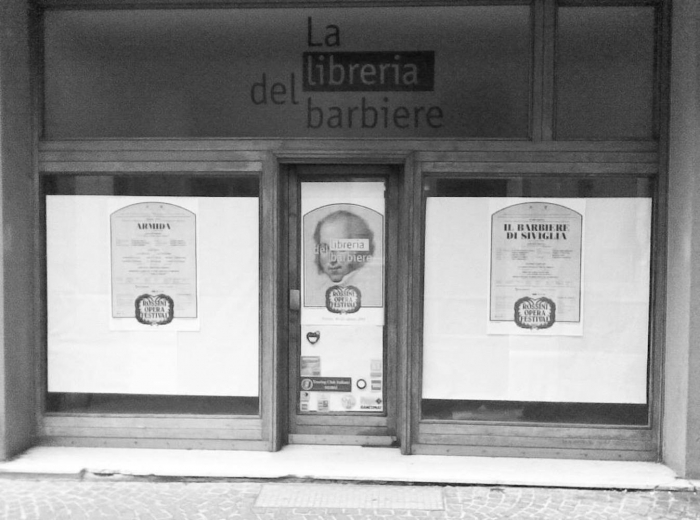 Libreria del barbiere via Rossini, Pesaro