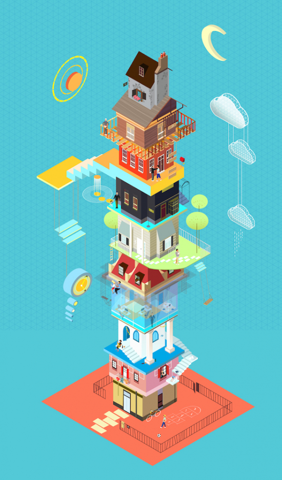 BEST DIGITAL ARTWORK AWARD© Elisa Bellotti  10 like... the houses i liveddigital