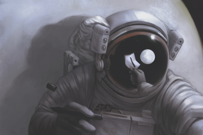 © Jacopo SchiavoThe solitary astronautdigital painting